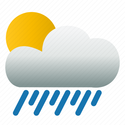 Cloud, shower, sunny, weather icon - Download on Iconfinder