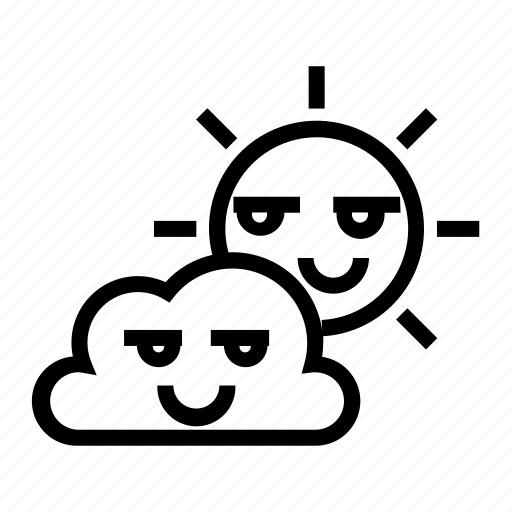 Cloud, cloudy, morning, sun, weather icon - Download on Iconfinder