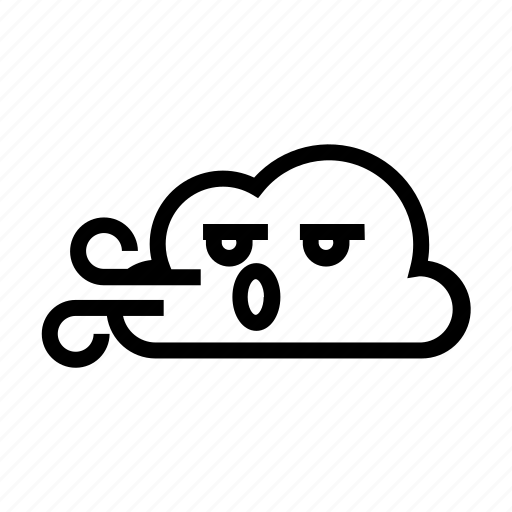 Cloud, cloudy, forecast, weather, wind icon - Download on Iconfinder