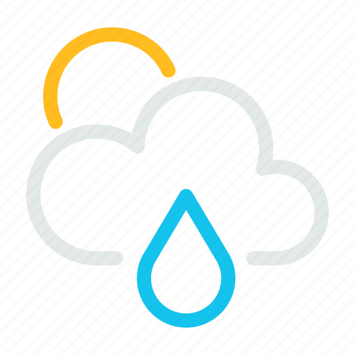 Cloud, condition, forecast, rain, sun, weather icon - Download on Iconfinder