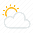 cloud, condition, forecast, sun, weather