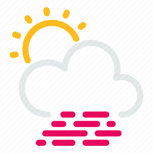 Cloudy, forecast, sun, weather, wind icon - Download on Iconfinder