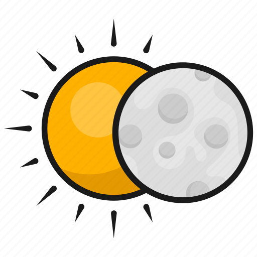 Astronomy, eclipse, moon, sun, sun and moon, weather icon - Download on Iconfinder