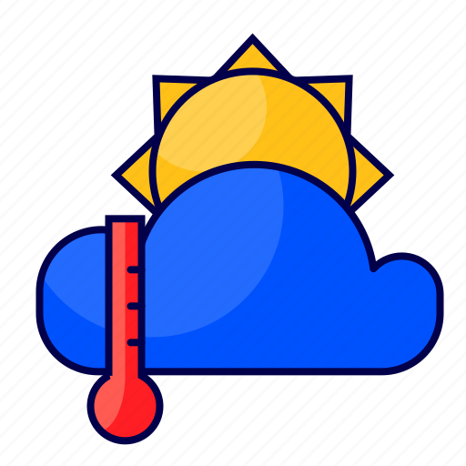 Degree, hot, sun, sunny, temperature, thermometer icon - Download on Iconfinder