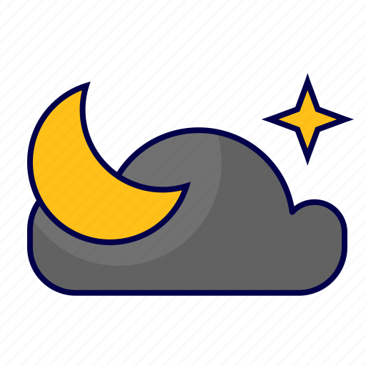 And, forecast, moon, night, star, weather icon - Download on Iconfinder