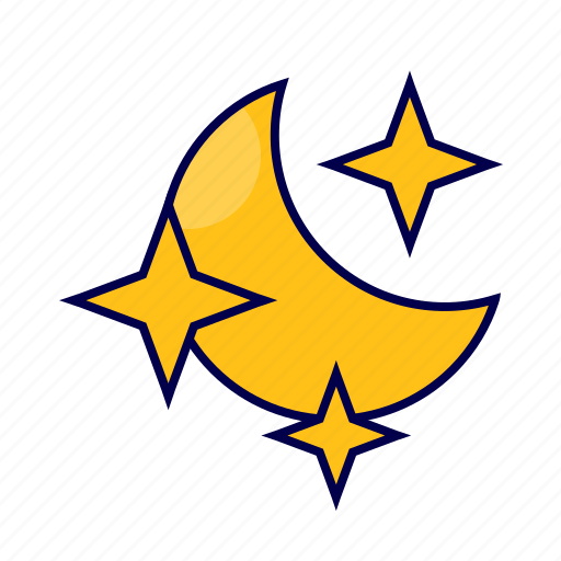And, moon, night, star icon - Download on Iconfinder