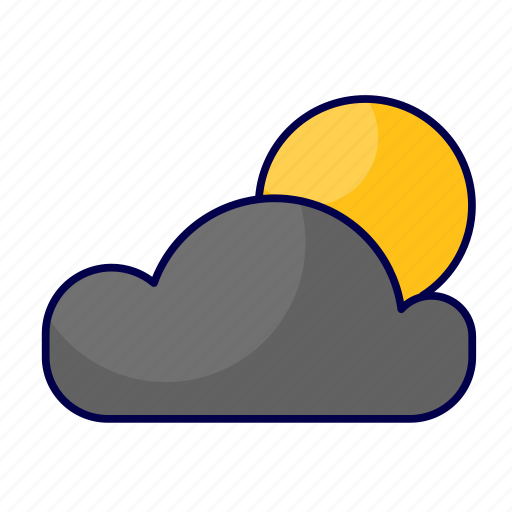 Cloud, cloudy, forecast, night, sun, weather icon - Download on Iconfinder