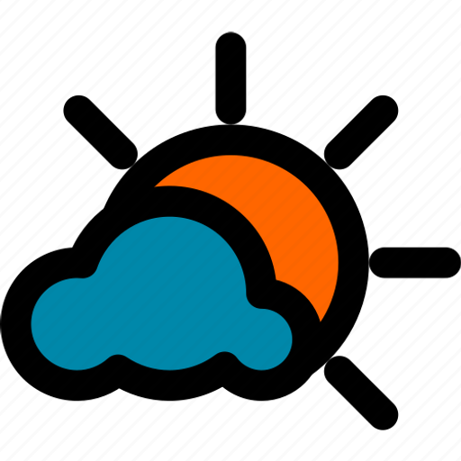 Cloud, cloudy, summer, sun, sunny, vacation, weather icon - Download on Iconfinder