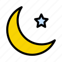 climate, moon, night, star, weather