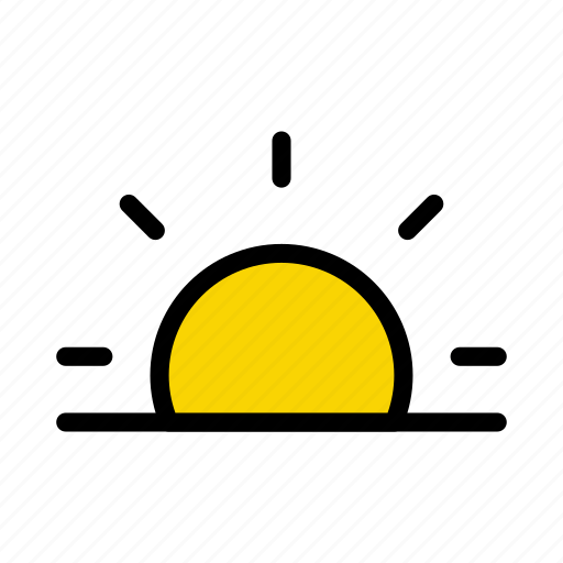 Climate, meteorology, sun, sunset, weather icon - Download on Iconfinder