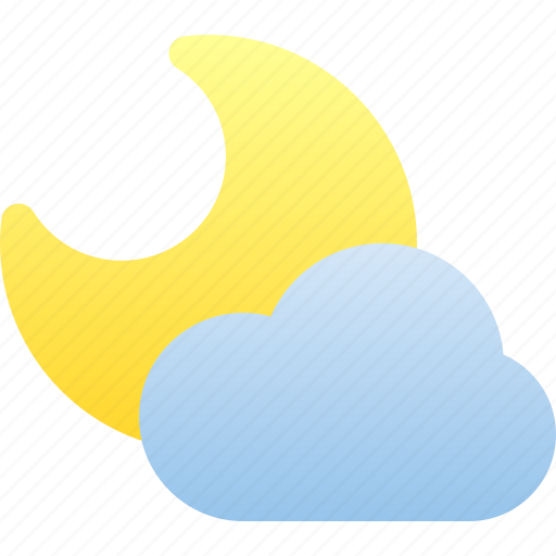 Weather, cloud, moon, night icon - Download on Iconfinder