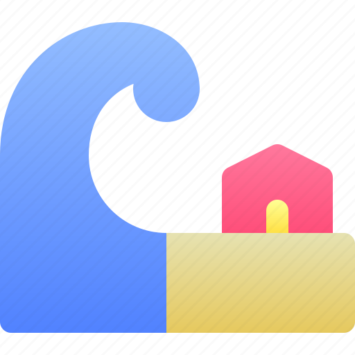 Disaster, tsunami, weather, natural icon - Download on Iconfinder