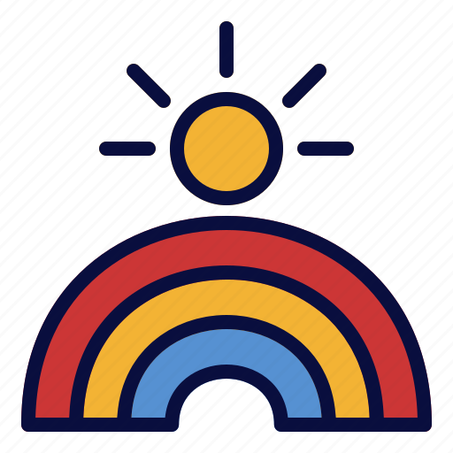 Weather, climate, rainbow icon - Download on Iconfinder