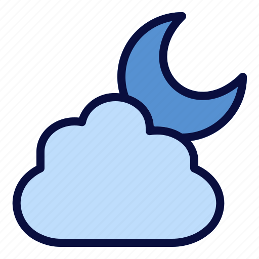 Weather, climate, cloudy, night icon - Download on Iconfinder