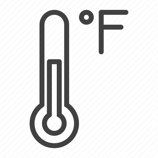 Fahrenheit, thermometer, temperature, weather icon - Download on Iconfinder