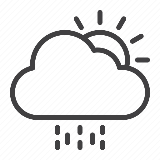 Sun, cloud, rain, weather icon - Download on Iconfinder