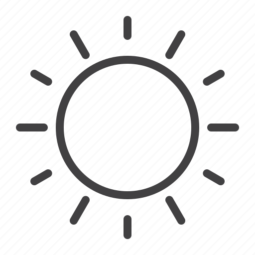 Sun, shining, weather, summer icon - Download on Iconfinder