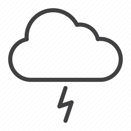 Thunderstorm, weather, cloud, lightning icon - Download on Iconfinder