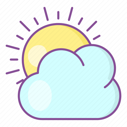 Cloudy, day, sun, forecast icon - Download on Iconfinder