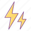 lightning, weather, bolt, electric 