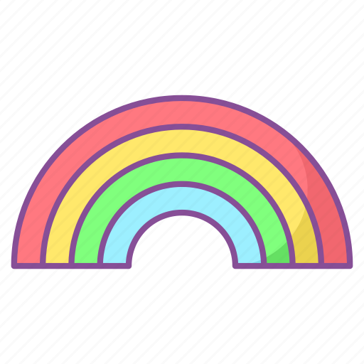 Rainbow, weather, forecast, colorful icon - Download on Iconfinder