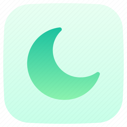 Weather, nature, night, moon, half icon - Download on Iconfinder