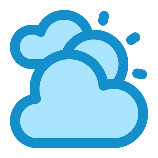 Weather, cloud, cloudy, sun, sunny icon - Free download