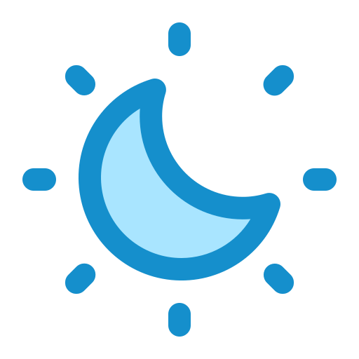 Weather, moon, crescent, night, shine icon - Free download