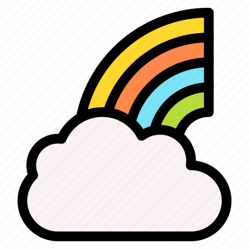Rainbow, sky, atmospheric, spectrum, cloud icon - Download on Iconfinder