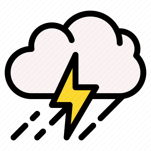 Rain, cloud, danger, lightning, nature icon - Download on Iconfinder