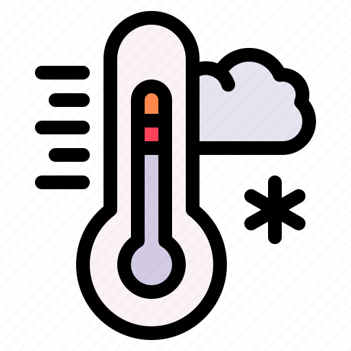 Cold, temperature, thermometer, cloud, weather icon - Download on Iconfinder