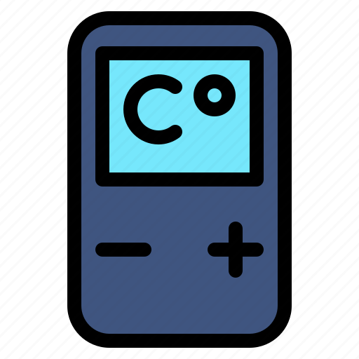 Celsius, temperature, reader, electronic, device, weather icon - Download on Iconfinder