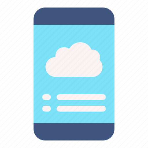 Forecast, mobile, summer, sunny, weather icon - Download on Iconfinder