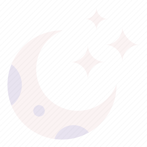 Crescent, moon, weather, night, face, star icon - Download on Iconfinder