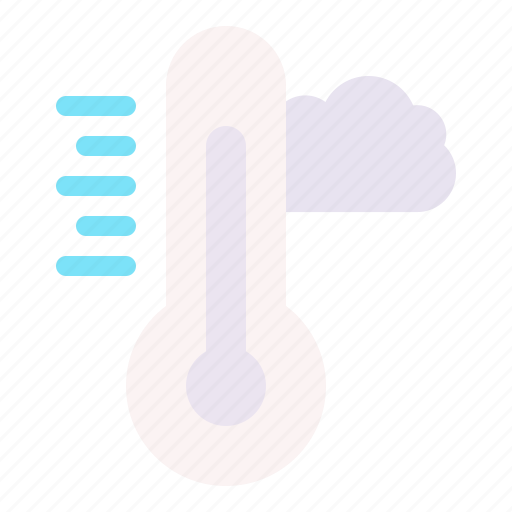 Fahrenheit, cloudy, measurement, scale, temperature, thermometer icon - Download on Iconfinder