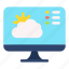 cloud, computer, forecast, internet, online 