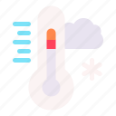 cold, temperature, thermometer, cloud, weather 