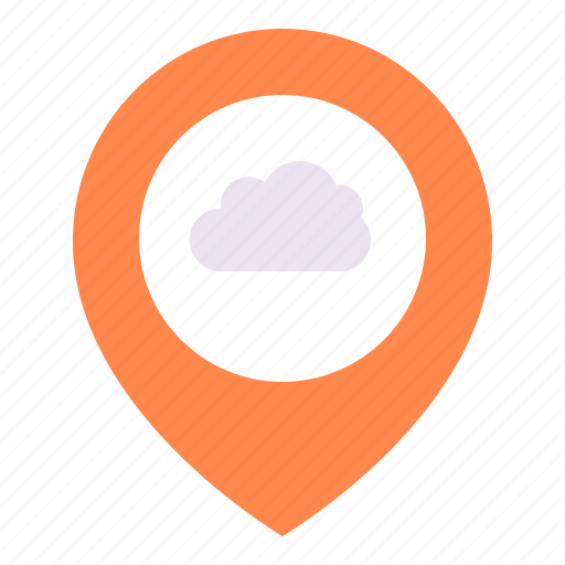 Weather, cloud, gps, location, position icon - Download on Iconfinder