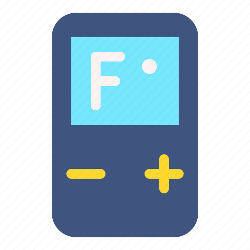 Fahrenheit, temperature, reader, electronic, device, weather icon - Download on Iconfinder