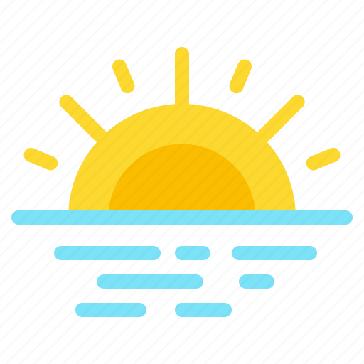 Sun, cold, fog, fogy, weather icon - Download on Iconfinder