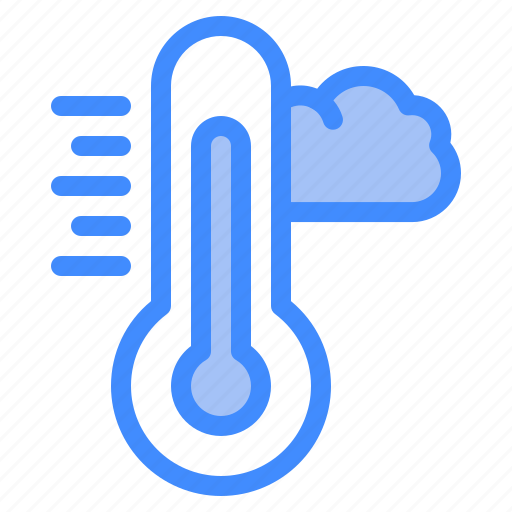 Fahrenheit, cloudy, measurement, scale, temperature, thermometer icon - Download on Iconfinder