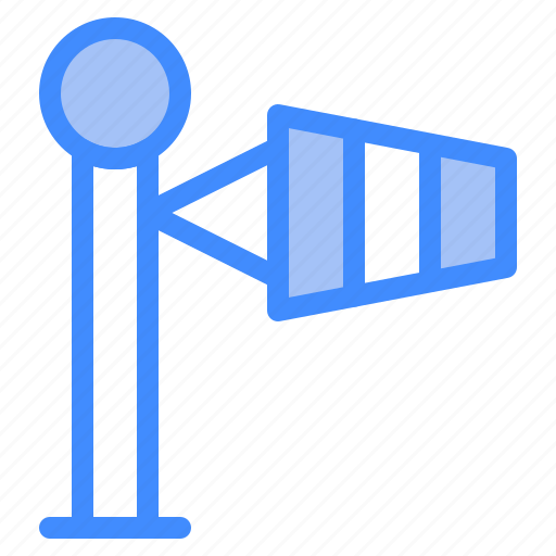 Windsock, wind, sign, direction, signaling, meteorology icon - Download on Iconfinder