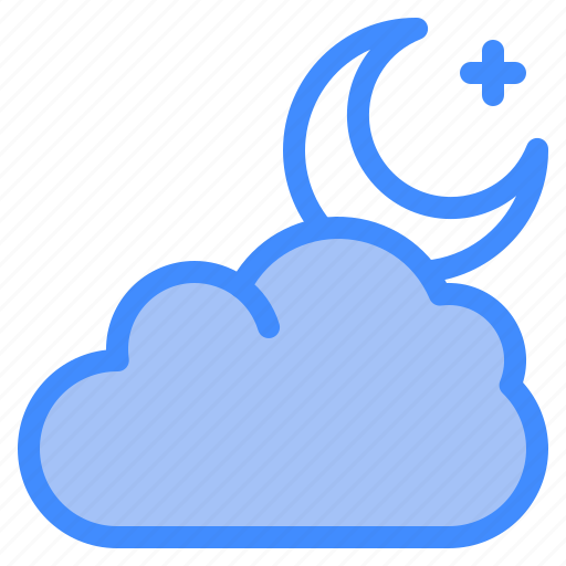 Weather, cloud, moon, night, forecast icon - Download on Iconfinder