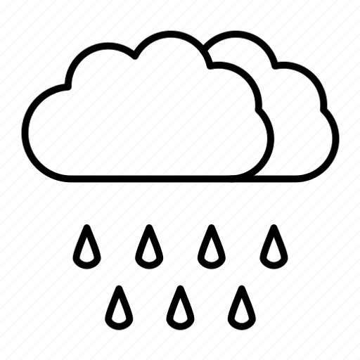 Rainy, cloud, rain, weather icon - Download on Iconfinder