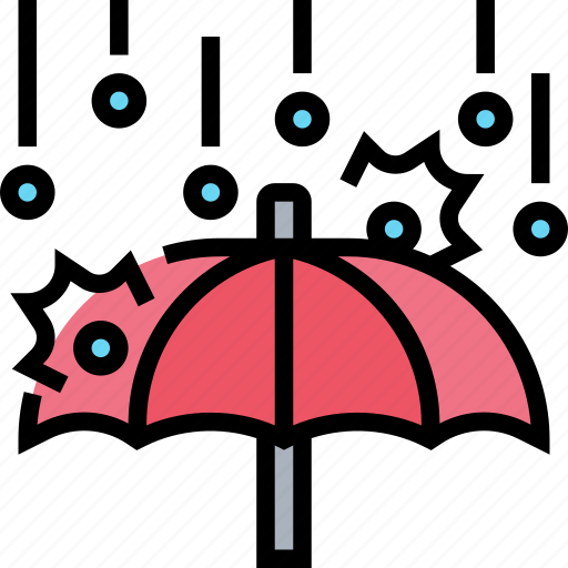 Hailstorm, sleet, umbrella, cover, raining icon - Download on Iconfinder