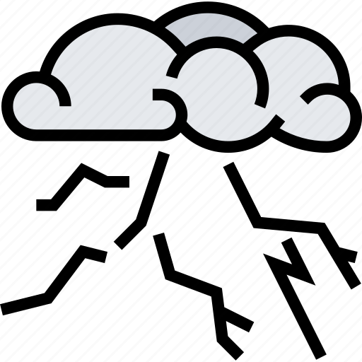Thunder, storm, lightening, cloud, dangerous icon - Download on Iconfinder