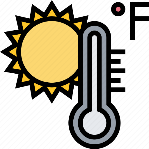 Fahrenheit, thermometer, heat, summer, sun icon - Download on Iconfinder