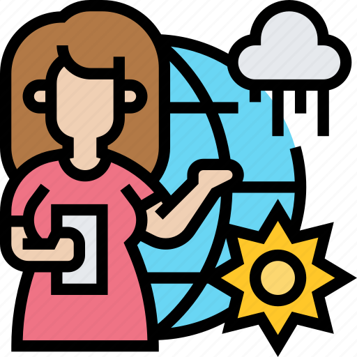 Forecast, weather, reporter, broadcast, meteorologist icon - Download on Iconfinder