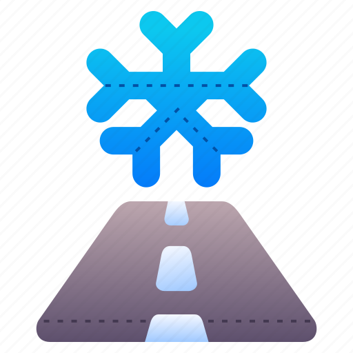 Road, sign, ice, roads, winter icon - Download on Iconfinder