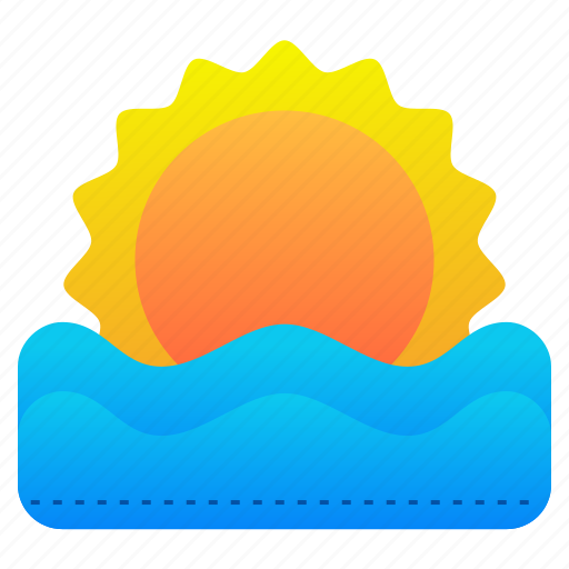 Sunset, sunsets, sea, beach, sun icon - Download on Iconfinder